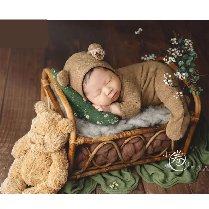 baby-photography-basket-handmade-idyllic-retro-small-rattan-bed-newborn-photography-props-furniture-take-photo-background-props