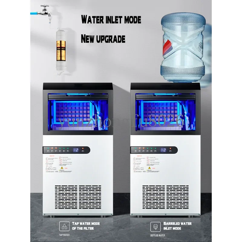 

Commercial Ice Maker 45/70KG Cube Ice Machine Automatic/Home Commercial Ice Machine/For Bar Coffee Tea Shop