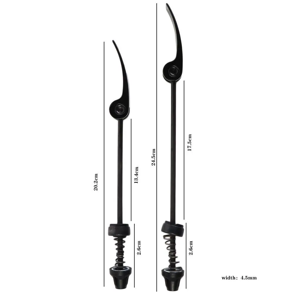 금속 퀵 릴리스 레버 17.5cm 13.5cm 자전거 앞뒤 레버 사이클링 블랙 자전거 스틸 스큐어 앞바퀴 로드 자전거