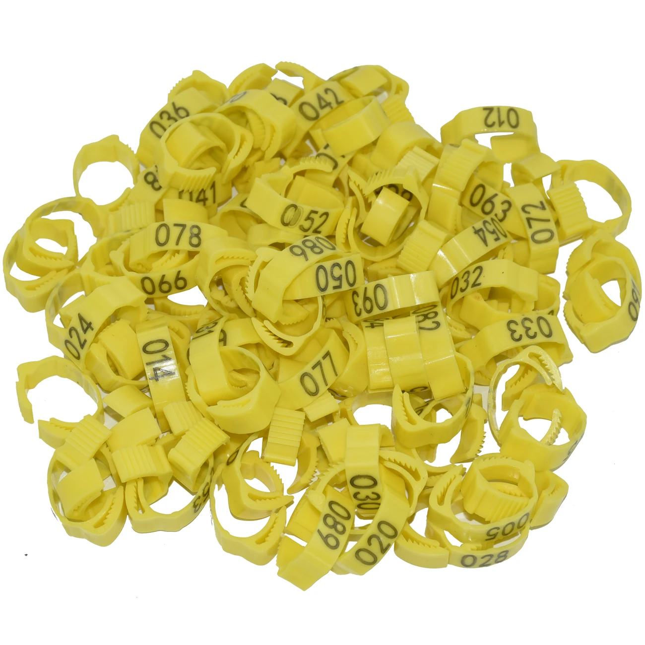Chicken Foot Label Snap Ratchet Clip Plastic Poultry Leg Ring Buckle Adjustable Digital Duck Goose Farm Equipment Tools 30pcs