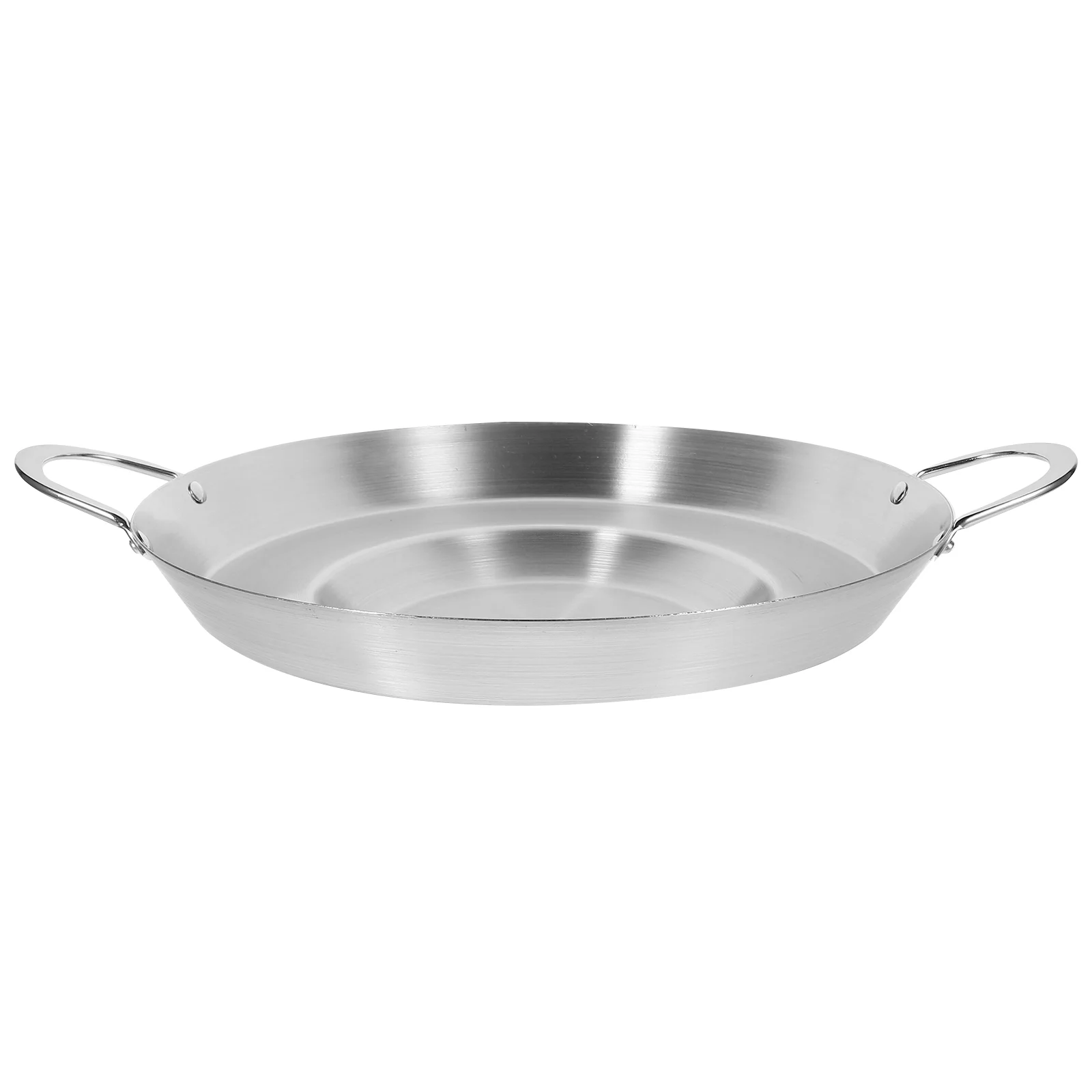 

Stainless Steel Thicken Cookware Household Non-stick Frying-pan Practical Kitchen Frying Pan Snack Shop Flat Concave Frying-pan