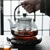 Electric Pottery Stove High Temperature Resistant Intelligent Timer Keep Warm Tea Maker Home Use 950-1200ml Glass Pot Tea Set 5