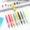 9Pcs DIY Beaded Pencil for Students Non Sharpening Pencil 0.5 Non Refilling Beadable Automatic Cute Writing Pencil Wholesale 2
