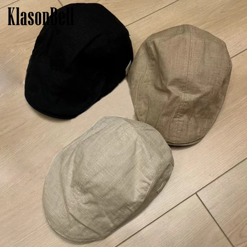 

5.30 KlasonBall BC Solid Color Casual Decoration Cap Vintage Fashion All-matches Berets Hats Women's