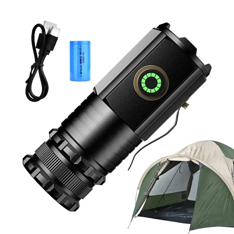 

Mini Flashlights Three-Eyed Design Handheld Flashlights Compact Adjustable Brightness Drop Resistance Flashlights High Lumens