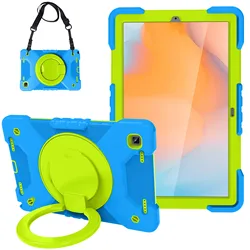 Coque de protection rigide pour tablette Samsung Galaxy Tab A7 10.4, T500, T505, colorée, avec support et sangle 