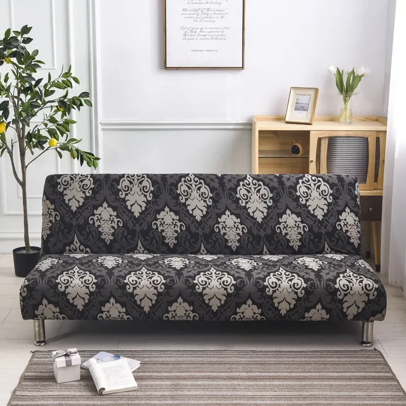 Jacquard Fabric Sofa Bed Cover Sofa Folding Bed Slipcovers Stretch Protector Elastic Bench Futon Cover sofa cover