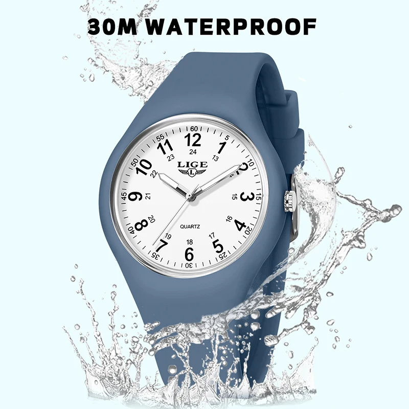 2026 Lige Simple Mens Watches For Women Fashion Casual Quartz Wristwatches Waterproof Luminous Silicone Watch Ladies Gifts Reloj, Alina Gadgets