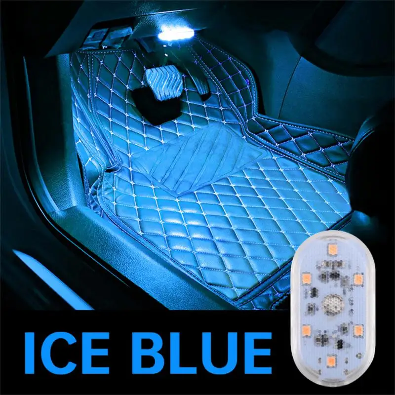 BukNikis Simple LED USB Light LED Car Interior Atmosphere Lamp Car Interior  Accessories Lighting (Green, 2 PCS)