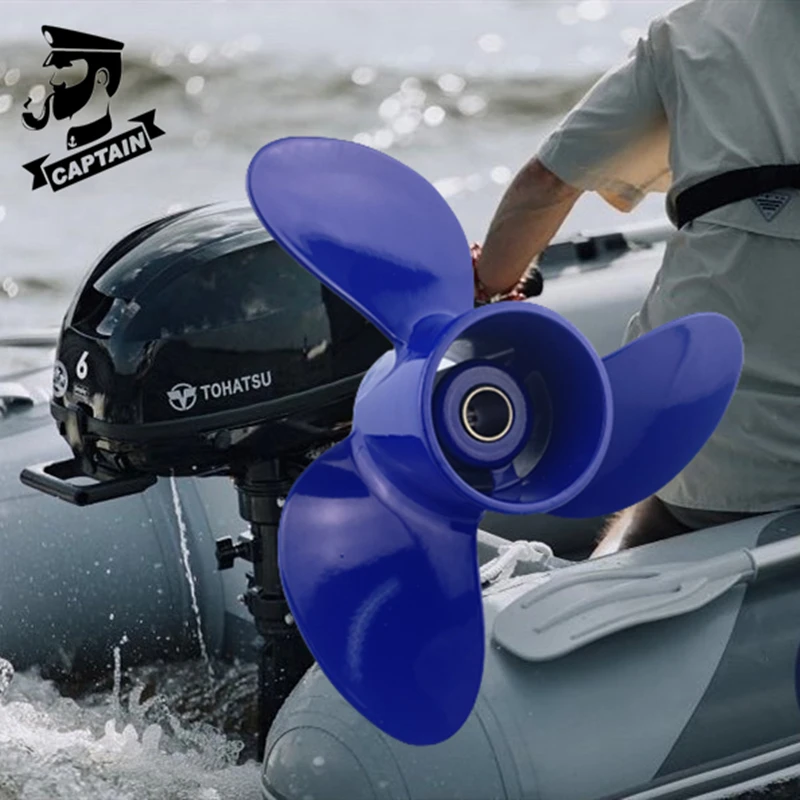 Captain Outboard Aluminum Propeller 7.8x7 suitable for Tohatsu Mercury Propeller Outboard Engine 4HP 5HP 6HP 12 Tooth Spline suitable for jiubaotian 758 988 plus 1008 harvester gearbox intermediate gear 47t tooth 5t106 15920