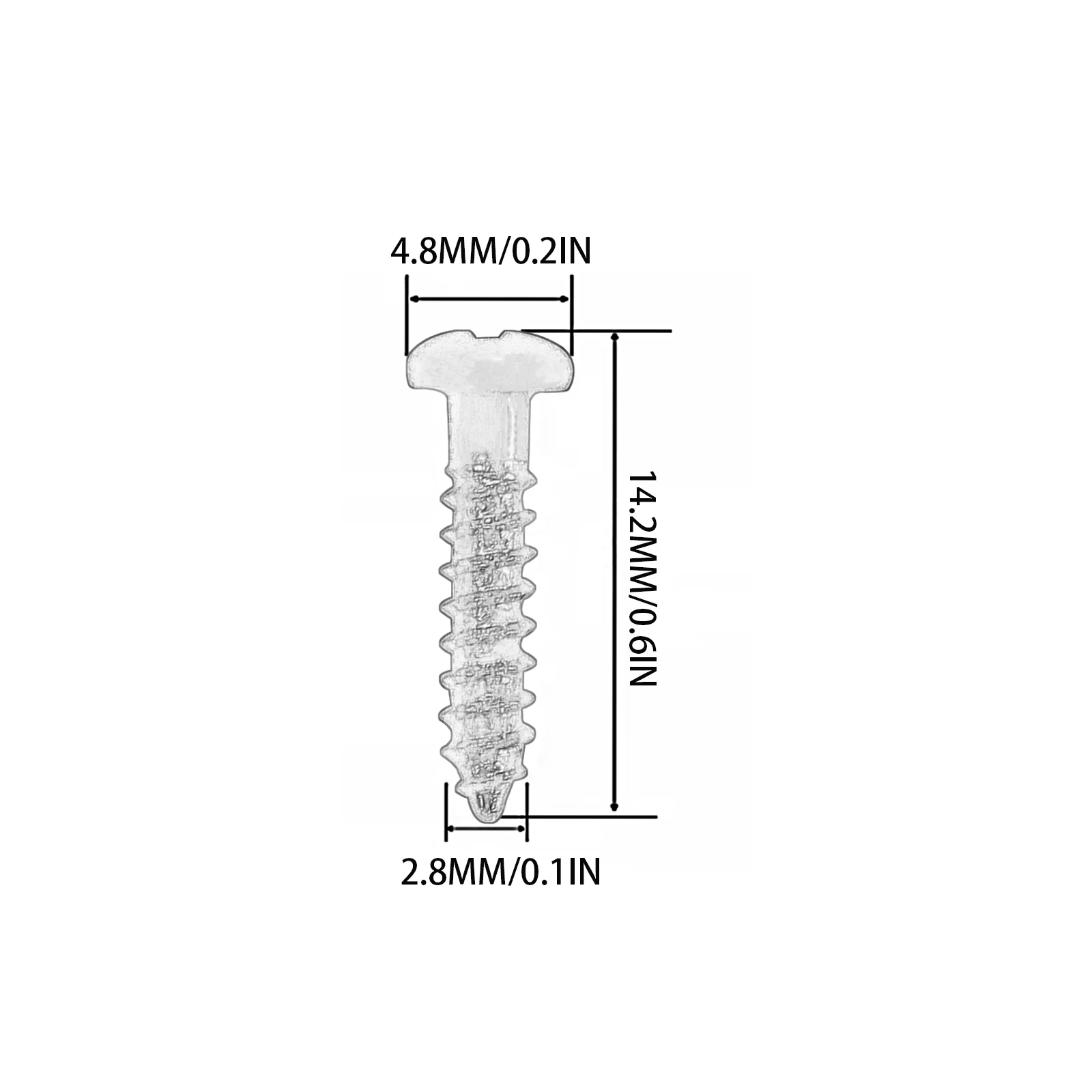 기타 잠금 너트/스트링 트리/스트링 리테이너 바 장착 나사 2.8*14.5mm, 검정색, 크롬 및 금색으로 제공됩니다.