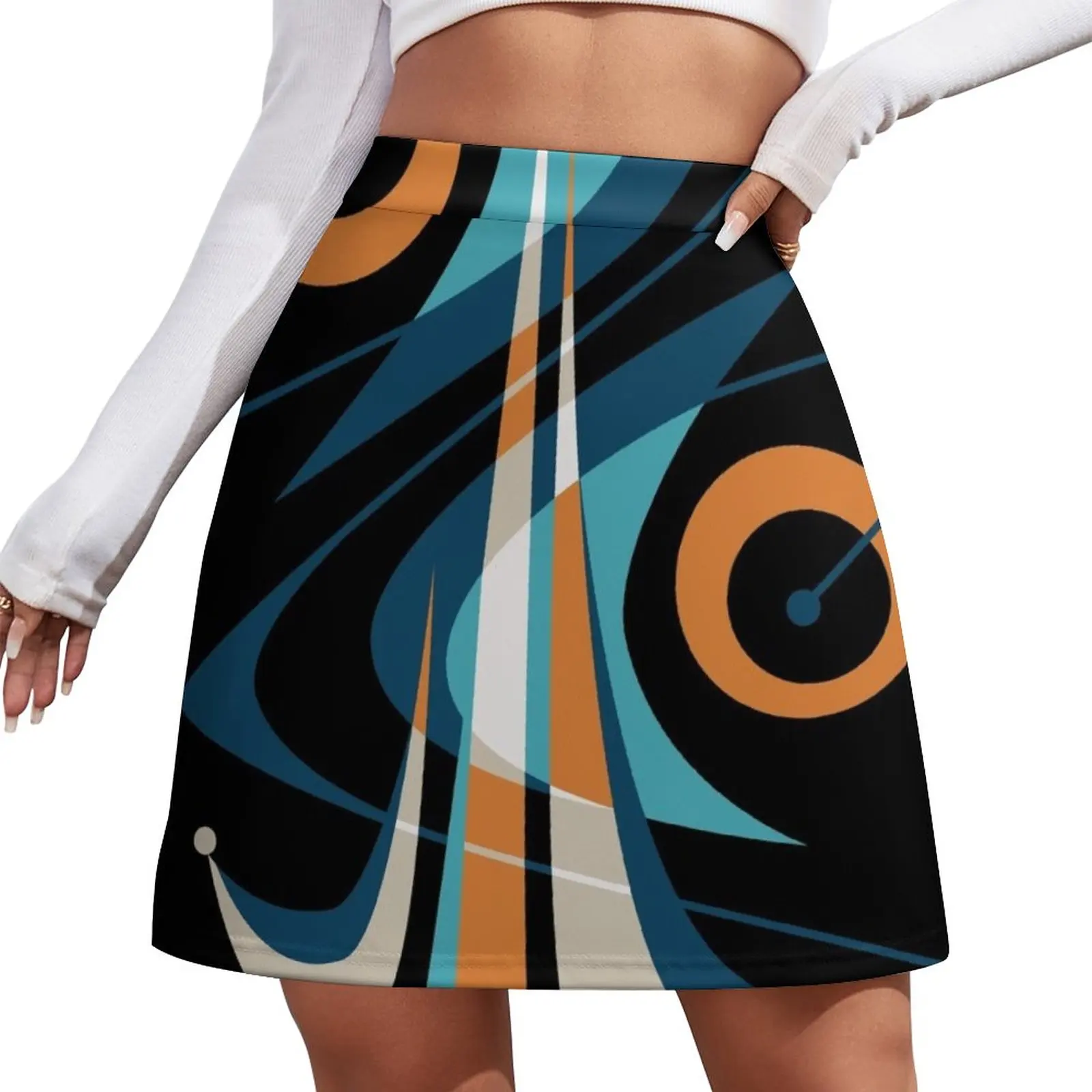 

Mid Century Modern Design 3 Mini Skirt mini denim skirt Sexy mini skirt