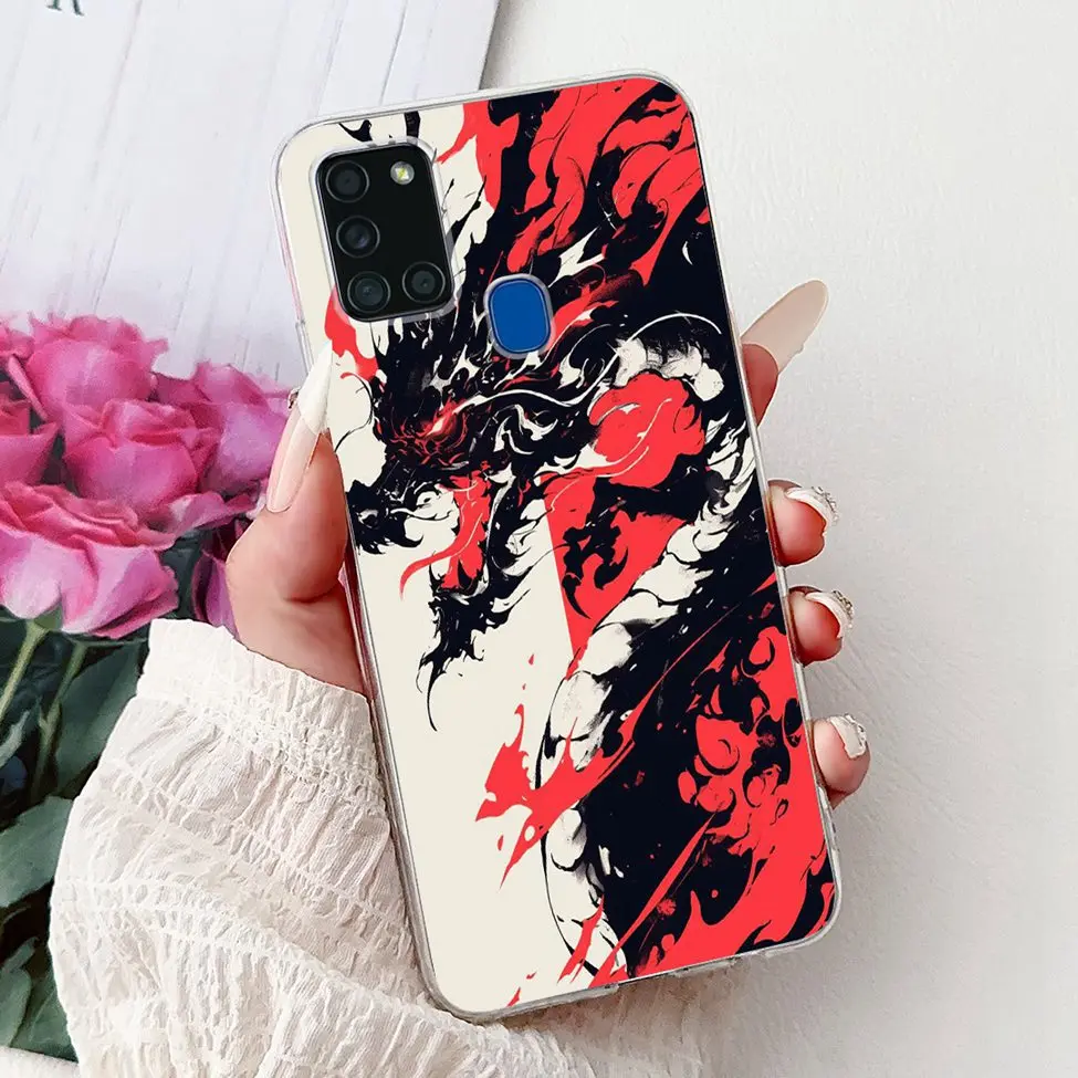 Clear Fashion Luxury Cute Painted Back Phone Case Cover