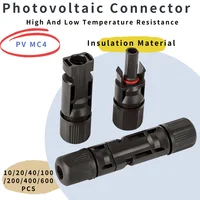 Kit de connecteurs de panneaux solaires 600/400/200/100/10 pièces, prise PV 1000V DC 30A, pour câble MC photovoltaïque 2.5/4/6 mm2 1