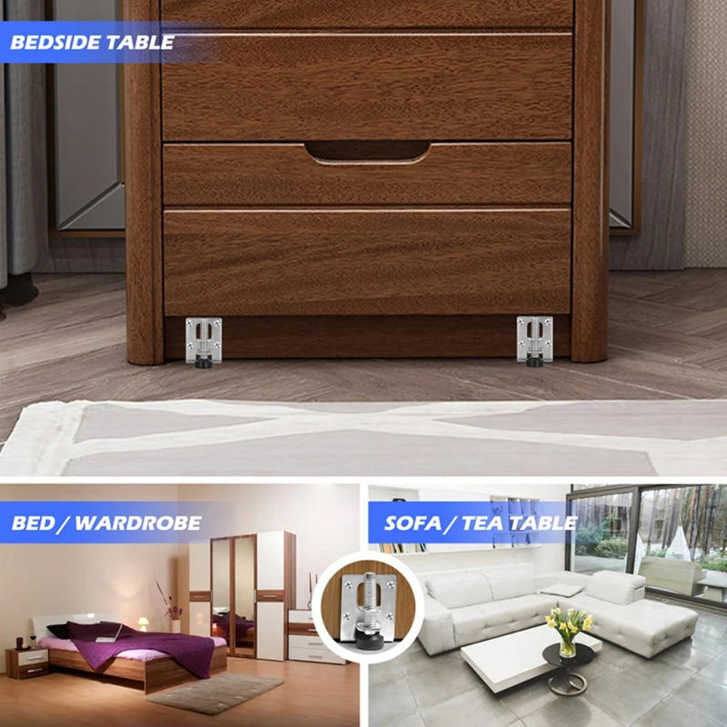 Leveling Feet Adjustable Strong Practical Leg Levelers For Table Workbench Cabinet Home Decor Supplies