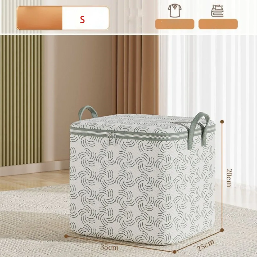Waterproof Quilt Storage Bag Foldable Large Capacity Clothes Storage Bins Petal Pattern Dust-Proof Moving Storage Quilt Bag 4