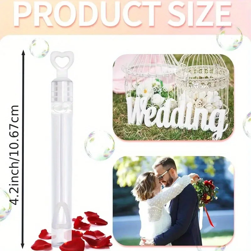 10/20/30pcs-Plastic bubble tube, party decoration, suitable for birthdays, weddings, holiday,Does not contain bubble wrap 4