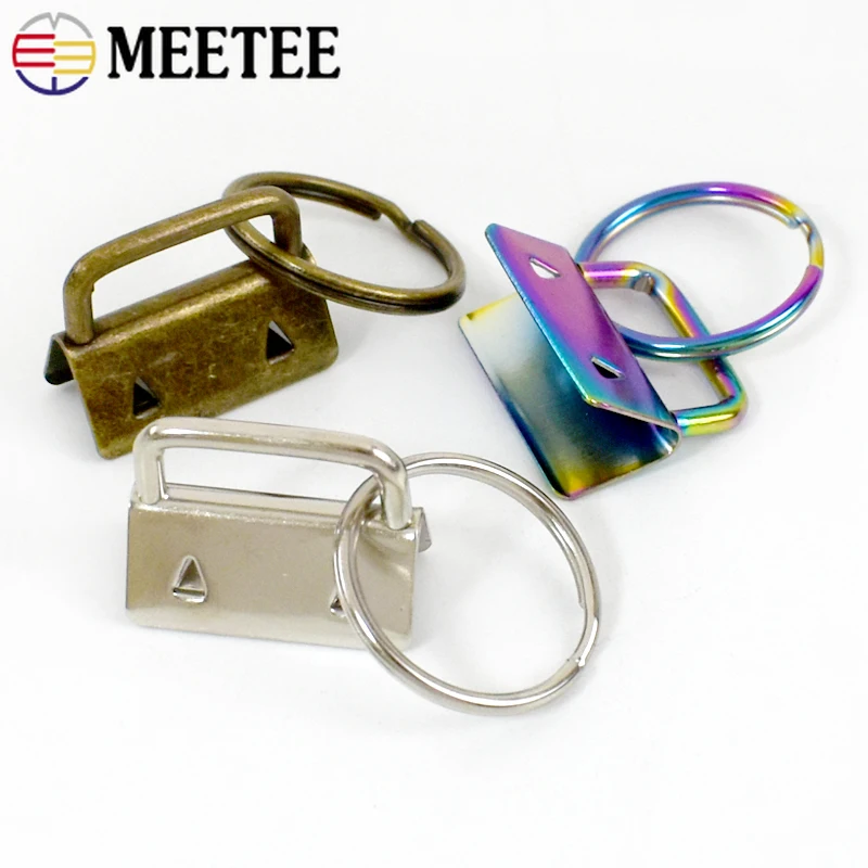 10Pcs 20/26/32mm Webbing Belt Metal Tail Clip Buckle Strap End Lock Clasp Wallet Keychain O Ring Buckles Stopper Hooks
