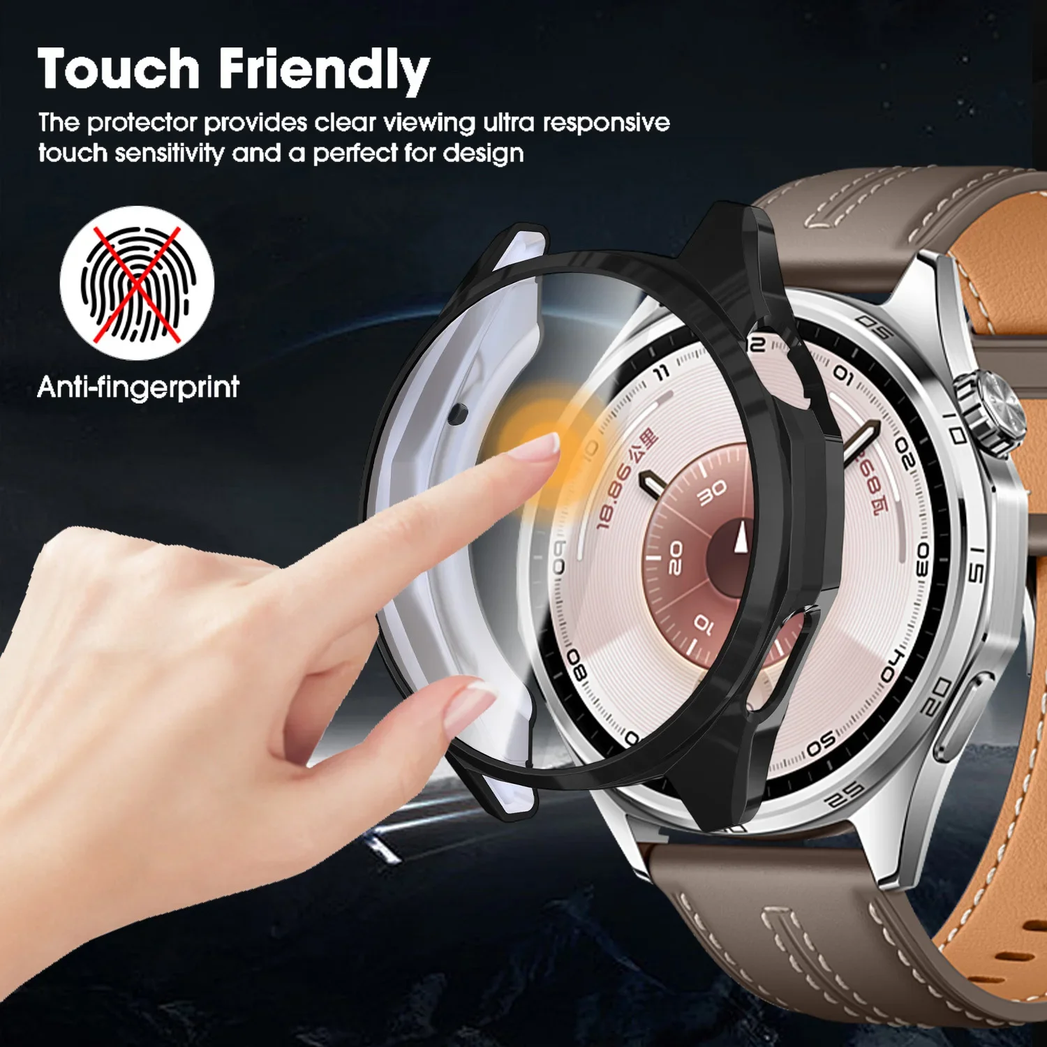 for Huawei GT6 Smartwatch Full Cover Protective Cases Bumper Frame Shell for Huawei Watch GT 6 41MM 46MM Soft TPU Case Cover