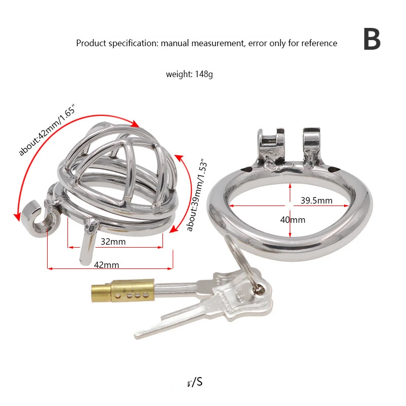 Mini Micro Hollow Chastity Cage Stainless Steel Chastity Device Cock Cages Men's Penis Penis Rings Bondage Lock Sex Toys For Men Penis Chastity Cage Chastity Lock Sex Toy