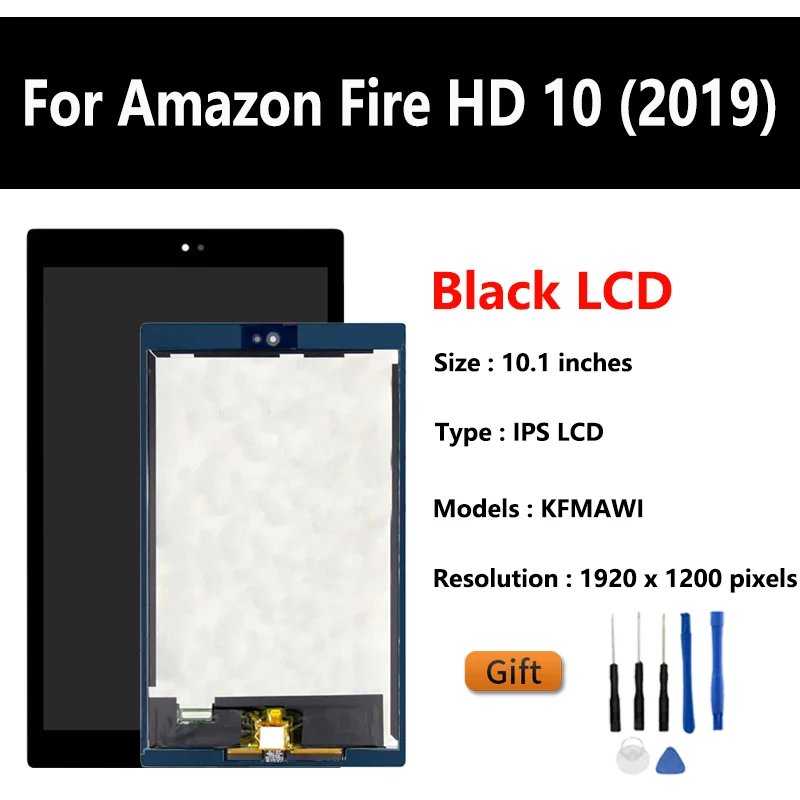 Für Kindle Fire HD 10 9th 2019 Switch Digitizer Sensor M2V3R5 Touchscreen Panel Glas kompatibel mit Modell HD 10 9th Ersatzteile