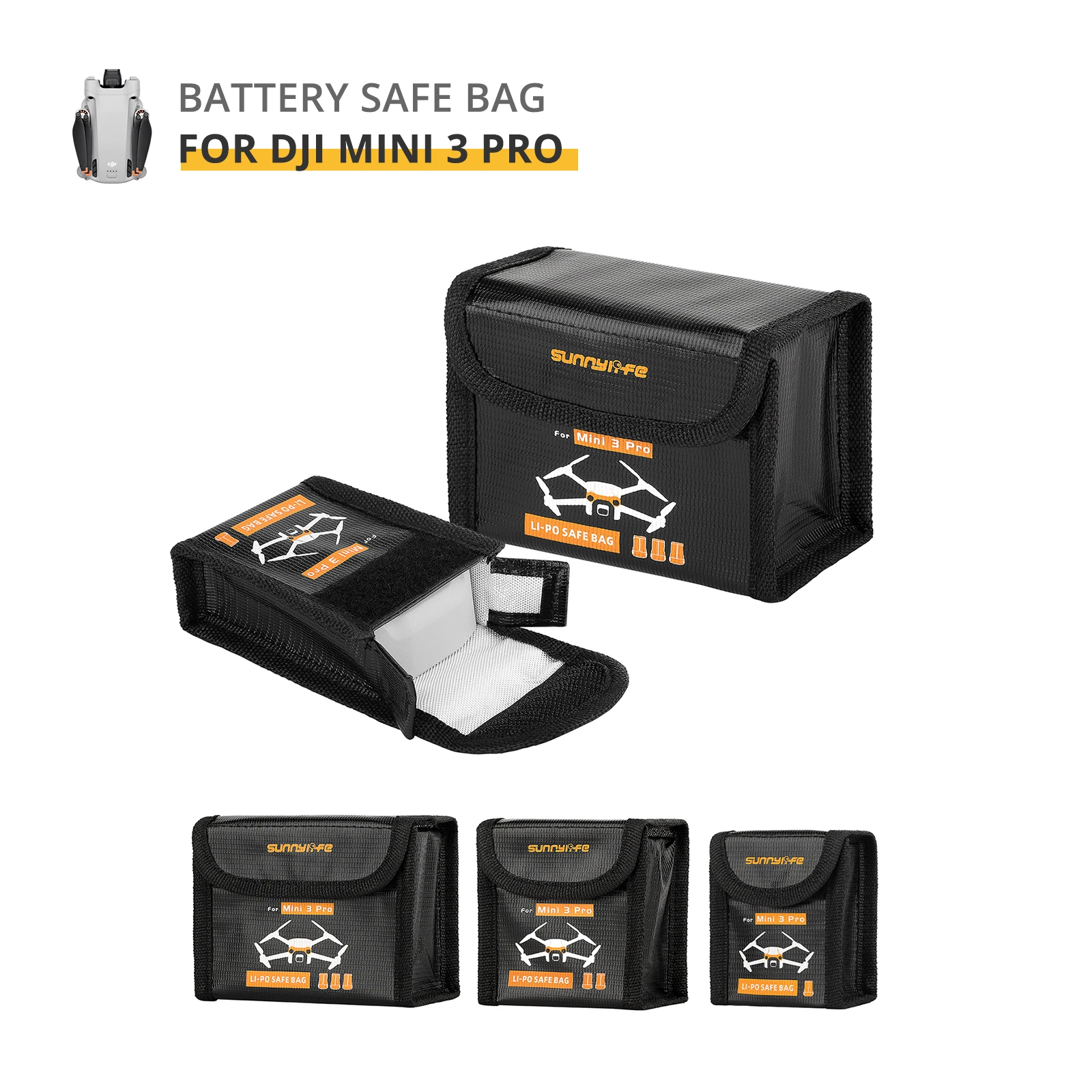 LiPoBatterySafeBagForDJIMINI3ProExplosionproofProtectiveBag