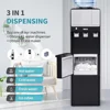 3-in-1 Water Dispenser Hot Cold Ice Maker 27LBS Daily Child Safety Lock High Efficiency Silent Operation 2