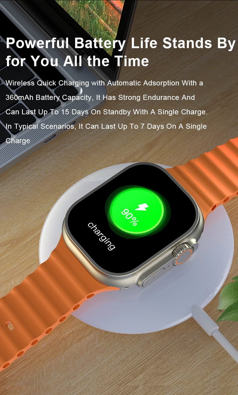 Apple Smart watch Master Copy AMOLED Display Ultra Max Compass Smart Watch Men Heart Rate