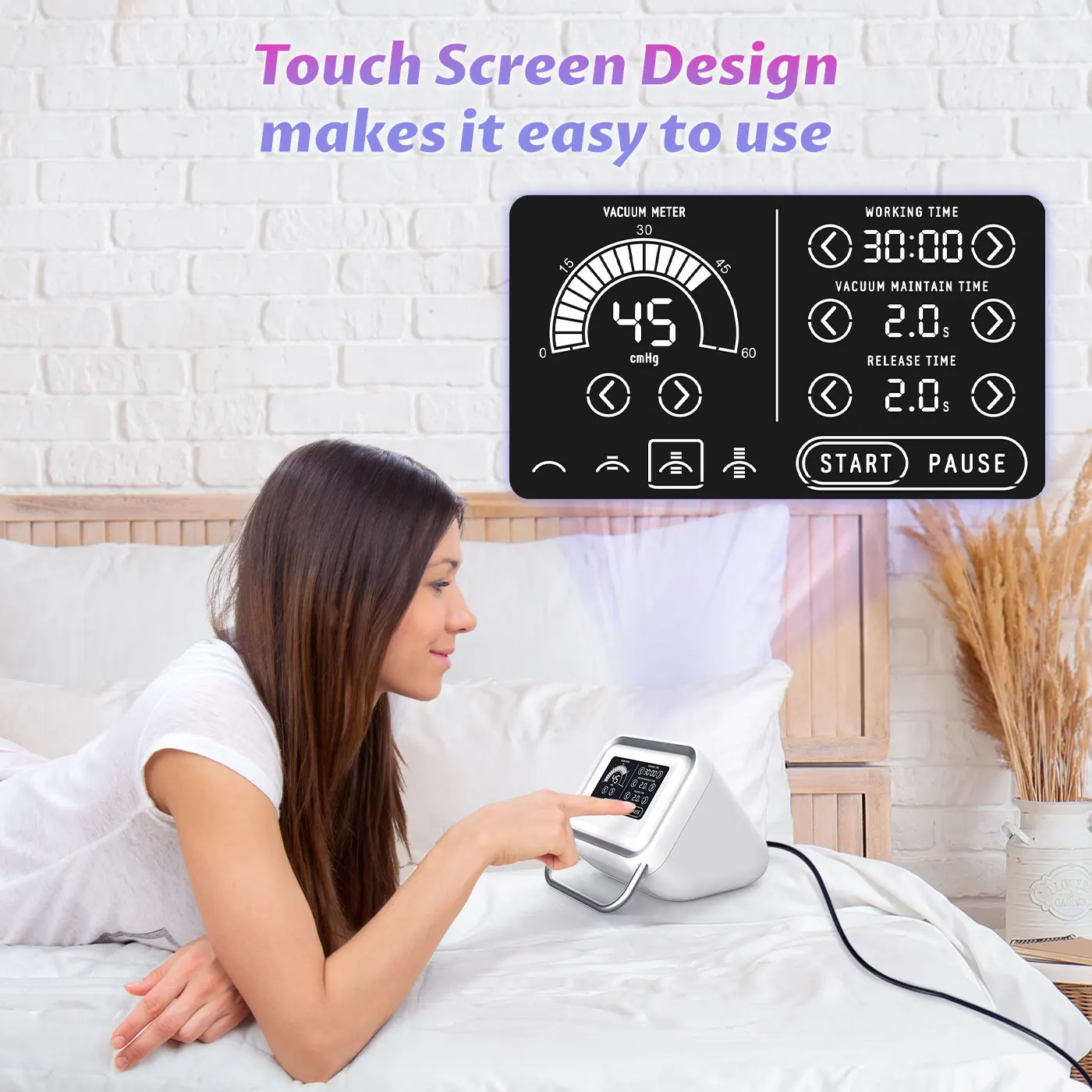 Portable Vacuum Therapy Machine Butt Lift Breast Enhancement Home Use Body Shaping Massager with 6 Cups 150ML 120ML 90ML