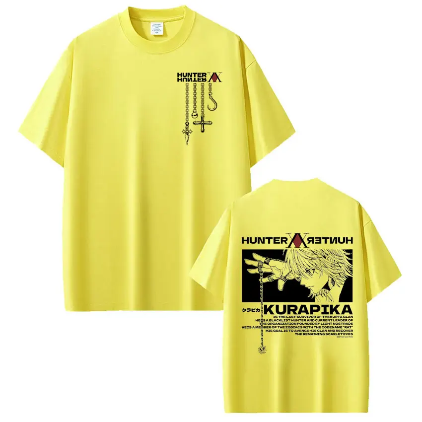 Japanese Anime Kurapika Graphic Oversized Streetwear T-Shirt