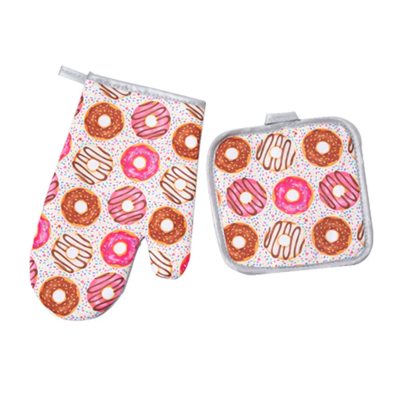 Cotton Kitchen Baking Microwave Gloves Baking Oven Special Anti-scalding Heat Resistant Heat Insulation Glove Accessories kitchen gloves cotton pot holders