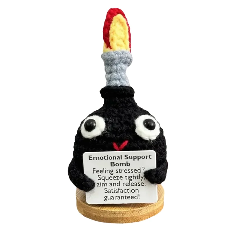 Hot Selling-Crochet Doll Stress Relief Knitted Doll Cute Knitted Jewelry Emotional Release Men Women Gift,Crochet Stress Re