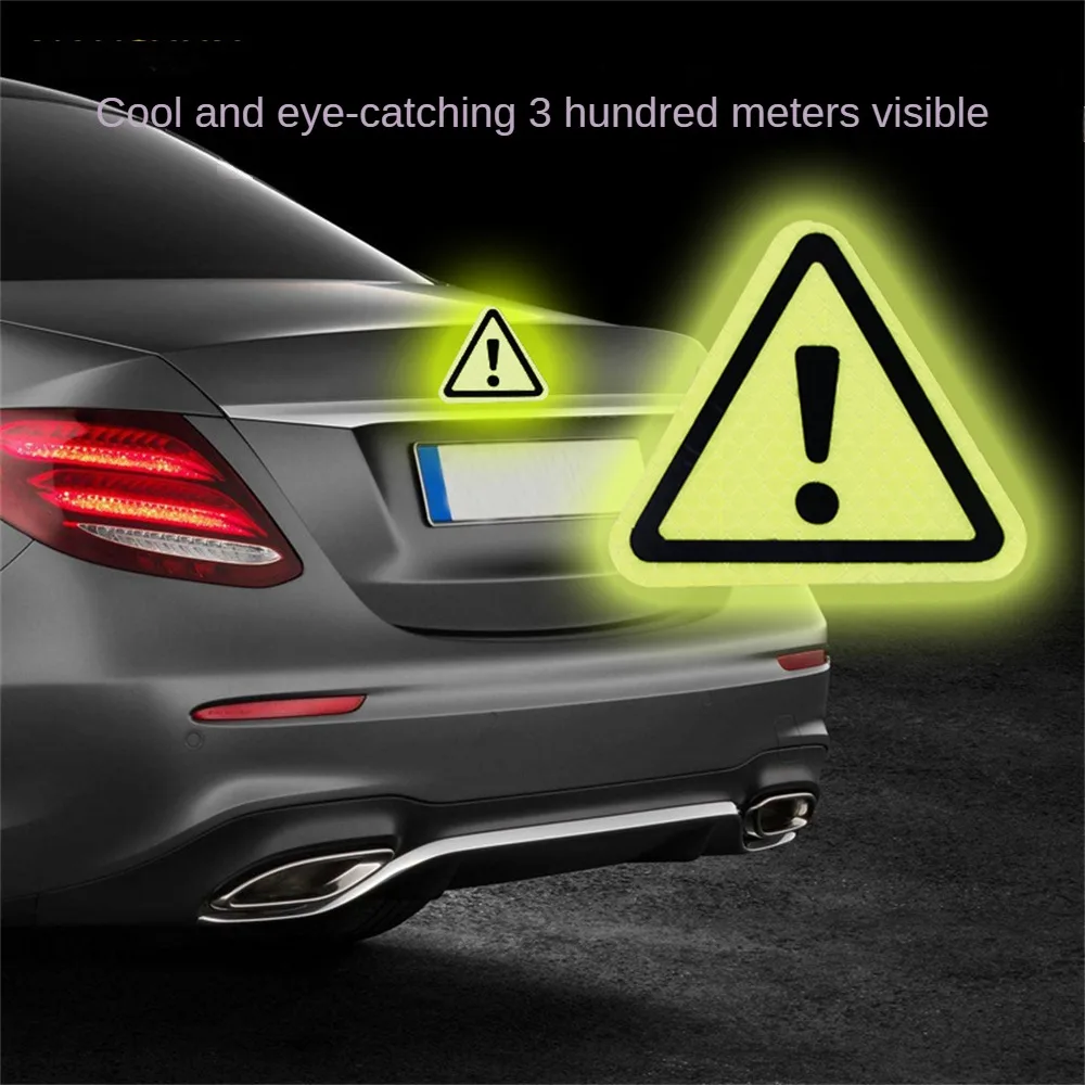 

Car Reflective Stickers Triangle Safety Warning Night Driving Safety Decal For Auto Truck Motorcycle Trailer
