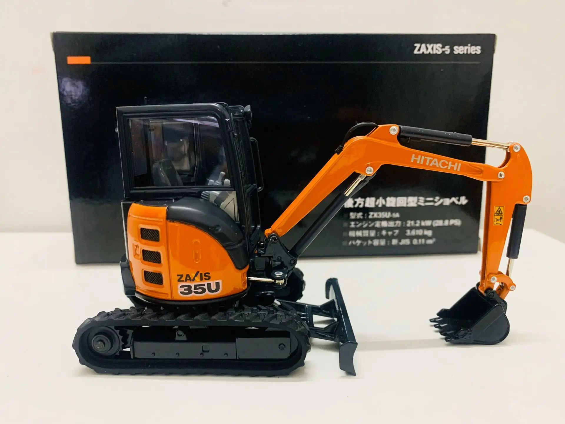 Zaxis 35U Compact Mini Excavator 1/30 Scale Die-Cast Model New in