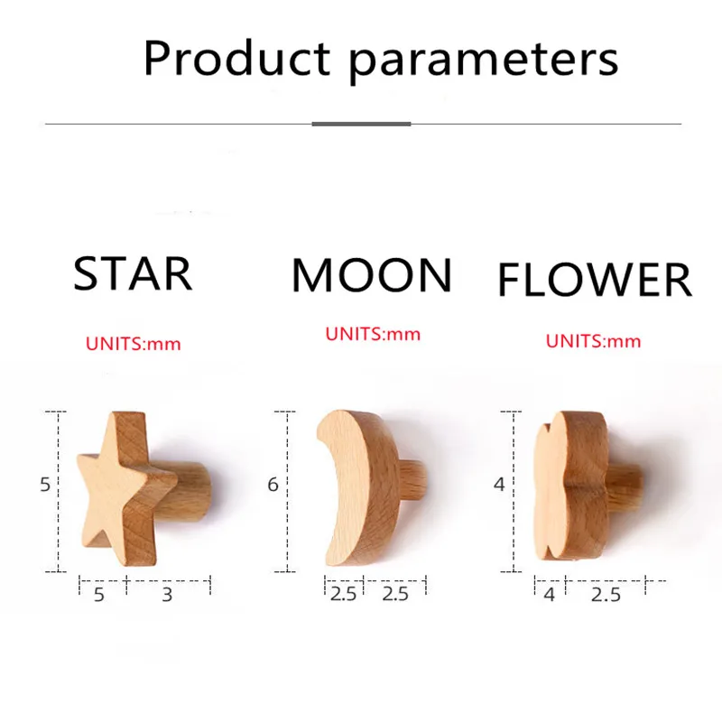 Children&rsquo;s Room Decorative Hooks Wood Wall Hooks Star Key Hook Modern Creative Coat Hook Rack Wall Hanger Bag for Hanging wall mount hooks multi purpose hooks bag hook wall organizer hook
