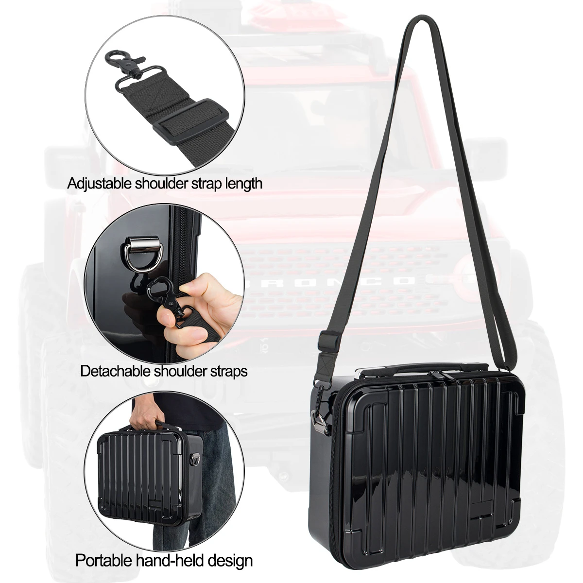 Sac de Transport pour Voiture RC TRX4M SCX24 - Mallette de Rangement