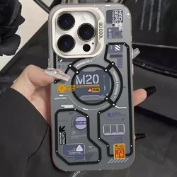 Mechanical Design Frosted Armor Case with Acrylic and Silicone Cover - iPhone 12 Mini (4)