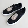 Brand New Men Casual Shoes Black Suede Leather Man Party Luxury Embroidery Flat Shoes Tide Slip-On Loafers 5
