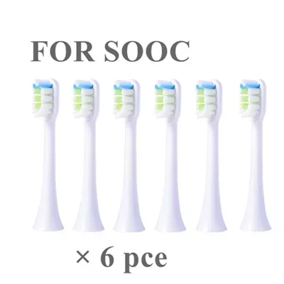 

Сменные головки для зубной щетки Soocas X3/X1/X5, 6 шт.