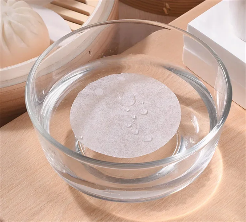 500pcs Round square bamboo steamer buns Paper Liners Non-stick Oven mat BBQ Grill Paper Hamburger Patty Baking air fryer paper bamboo steamer paper