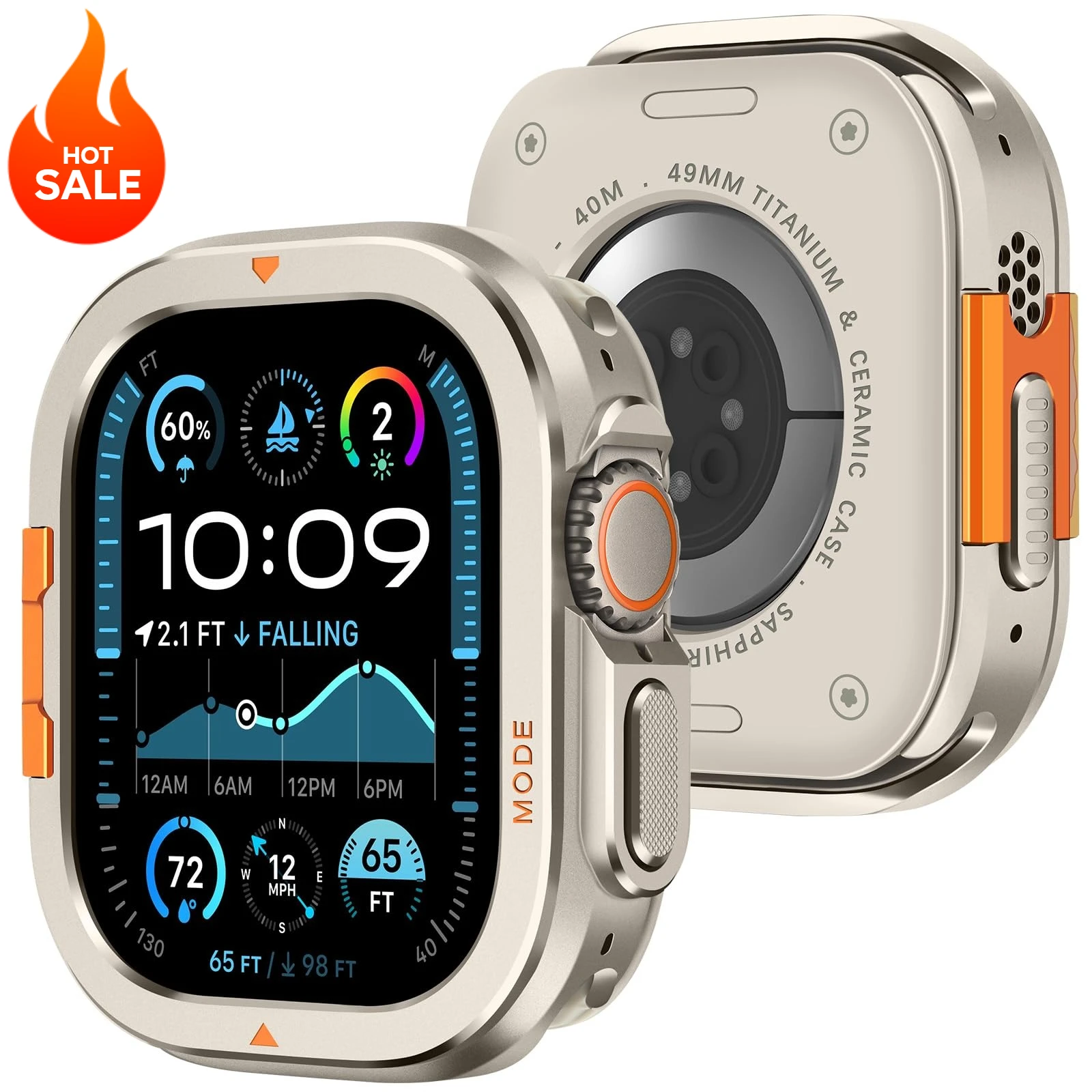 Premium Aluminum Metal Watch Protector Case - Elegant Hard Bumper Frame