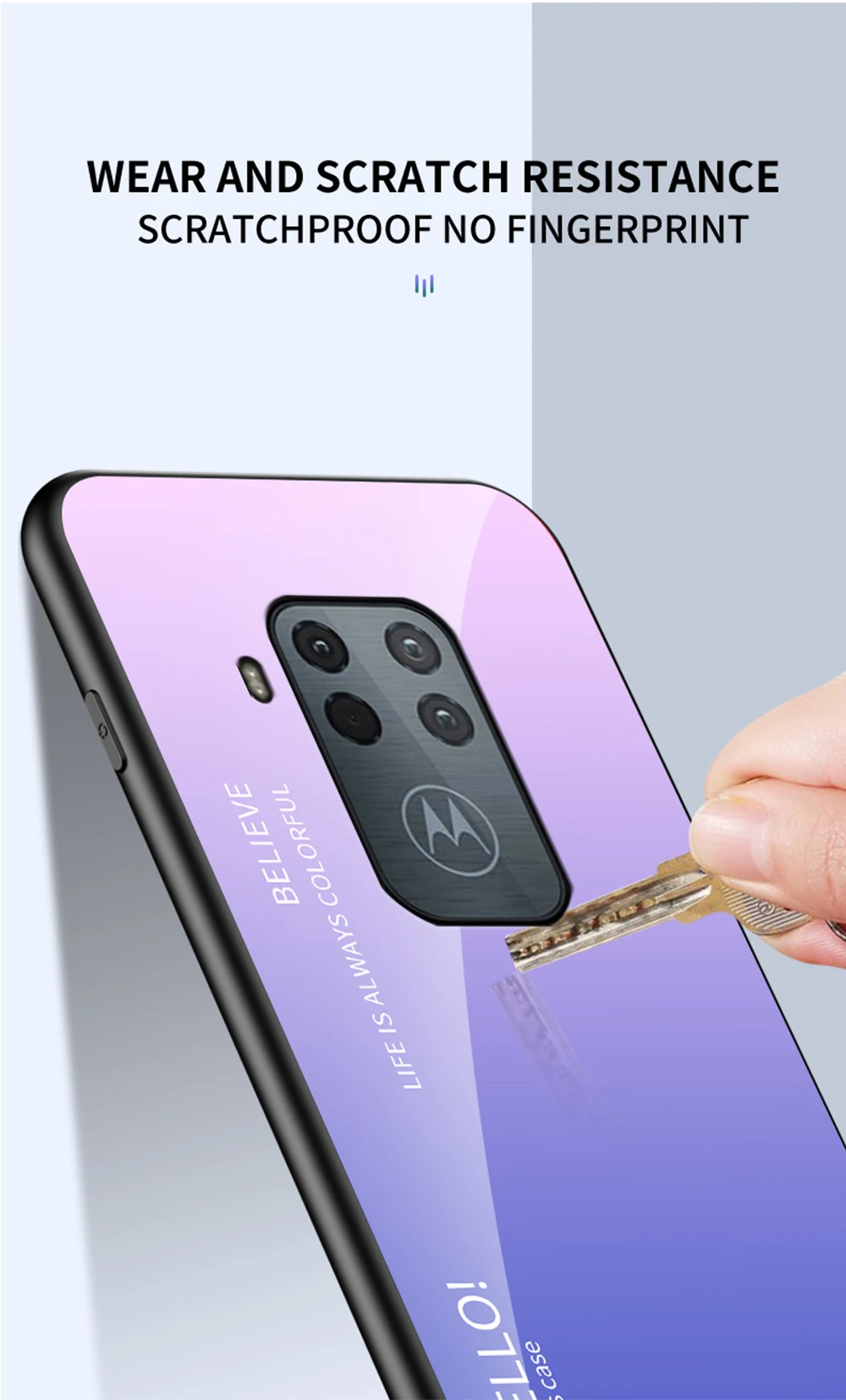 for Moto One Zoom Glass Case DECLAREYAO Luxury Hard Mirror Tempered Glass Coque For Moto G7 Power G7Play G5S Puls G6 Plu_voghion.com