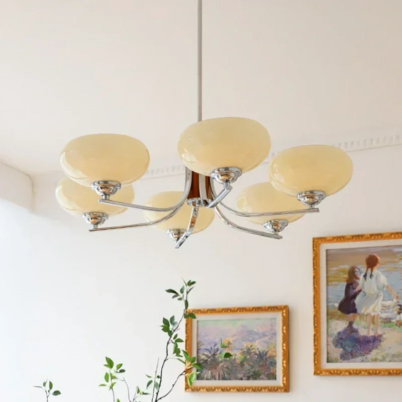 

French Vintage Chandelier for Bedroom Kitchen Foyer Bedroom Bauhaus Home Decor Appliance Loft Pendant Lamp Suspension Luminaire
