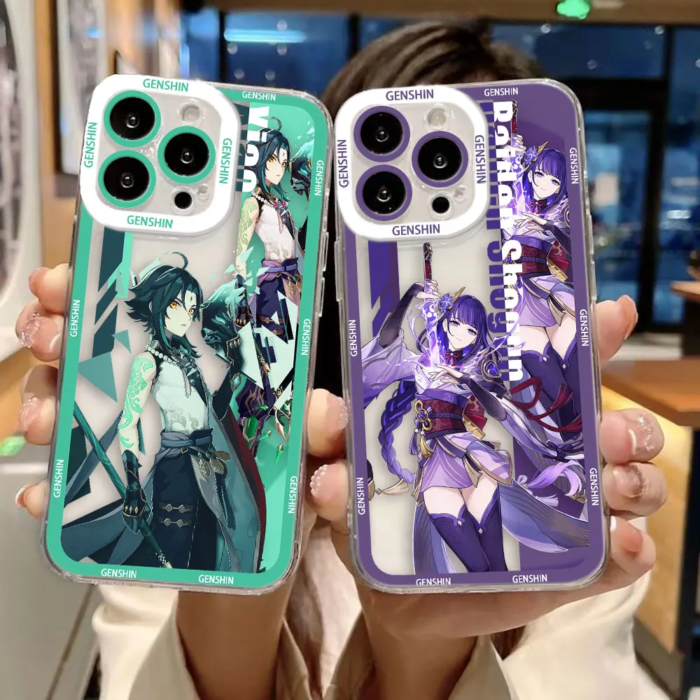 Genshin Impact Yae & Shenhe Clear Phone Case