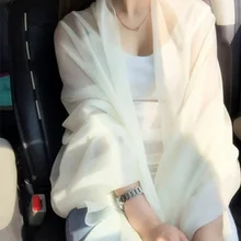  Chiffon Bolero For Women Femme 190*130cm Shrug For Wedding Dress Long Scarf Bridal Shawls For Evening Party Dress Cape 