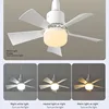 LED Ceiling Fan With Light E27 Socket Remote Control Dimmable 30W Modern Smart Wireless Fans Lighting For Bedroom Garage Kitchen 4
