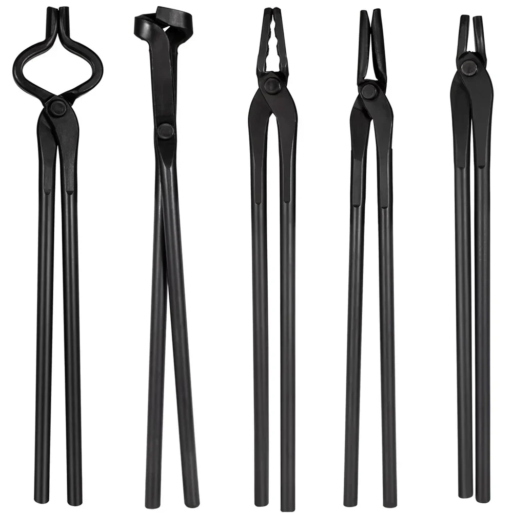 Set di pinze per fabbro fai da te, cinque tipi di pinze, con rivetto