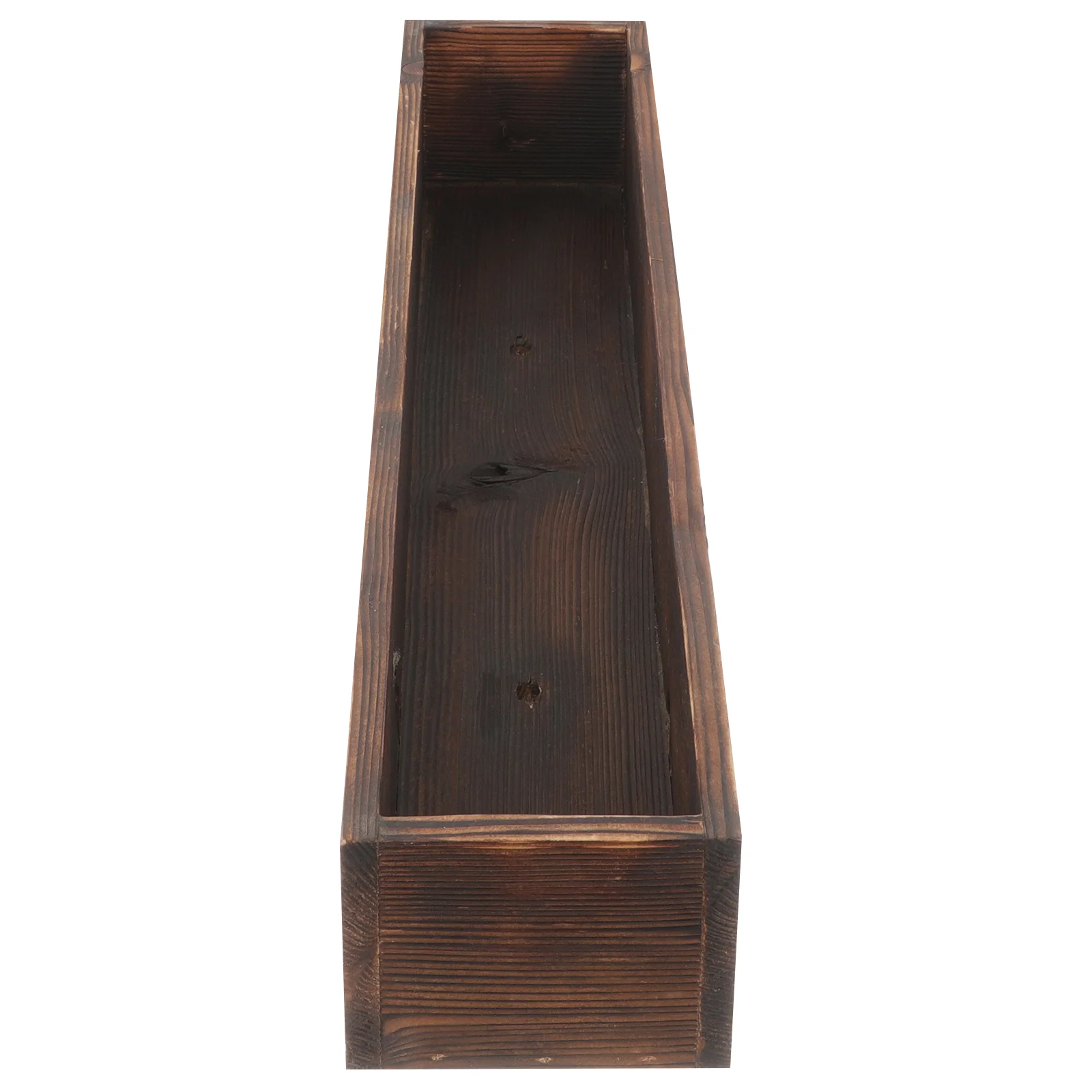 

Retro Decor Planter Pot Balcony Flower Wooden Boxes Outdoor Decorate Dining Table for Centerpieces