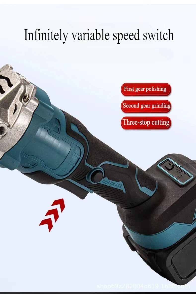 JANGKLFE 125mm Brushless Lithium Angle Grinder Cordless Cutting Machine Polishing Machine  High power 2