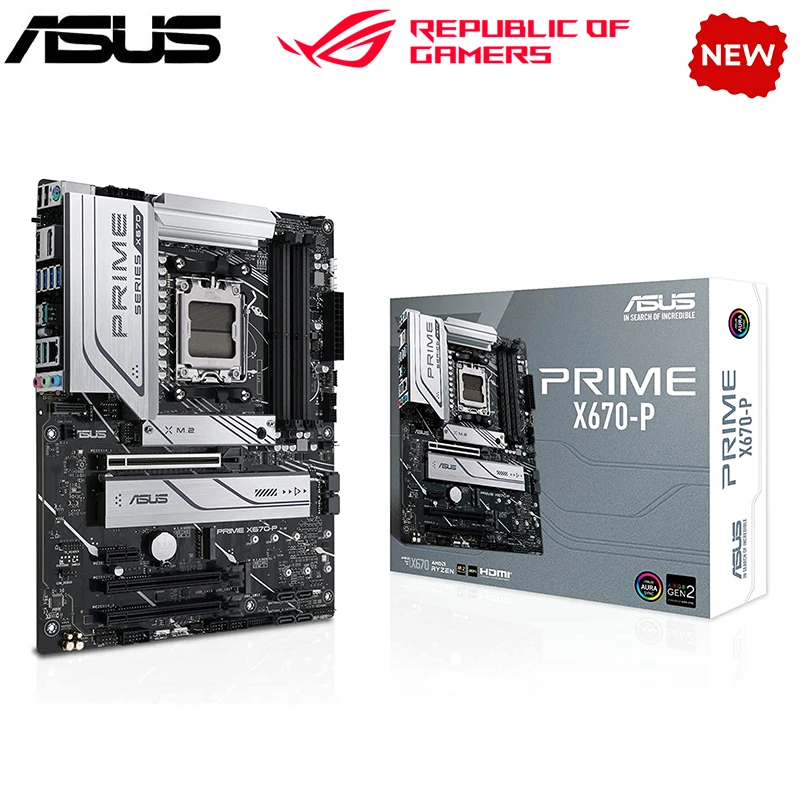 

Материнская плата для ASUS PRIME, материнская плата AM5 для AMD X670, оригинальная десктопная материнская плата PCI-E 5,0 m.2 sata3